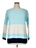 Talbots 100% Polyester Color Block Blue Pullover Sweater Size 1X - photo 1