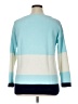 Talbots 100% Polyester Color Block Blue Pullover Sweater Size 1X - photo 2