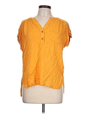Rose + Olive Short Sleeve Henley (view 1)