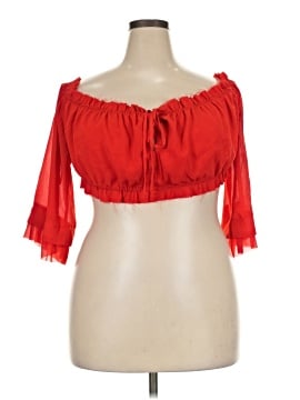 Choosy 3/4 Sleeve Blouse (view 1)