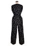 Connected Apparel 100% Polyester Polka Dots Black Jumpsuit Size 16 - photo 2