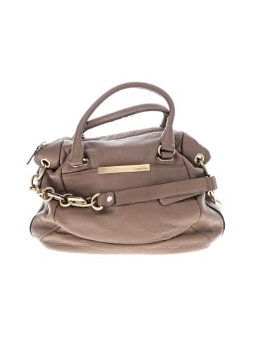 Calvin Klein Leather Satchel (view 1)