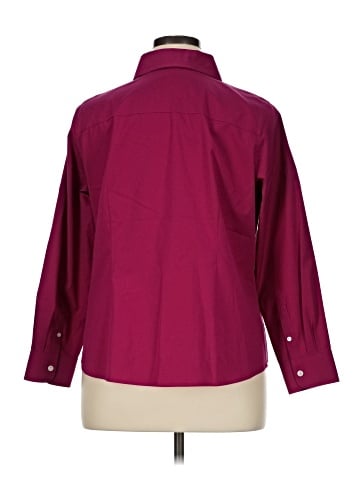 Talbots 3/4 Sleeve Button-Down Shirt (view 2)