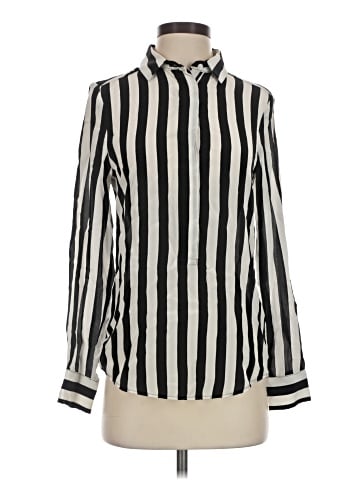 Joe Fresh Long Sleeve Silk Top (view 1)