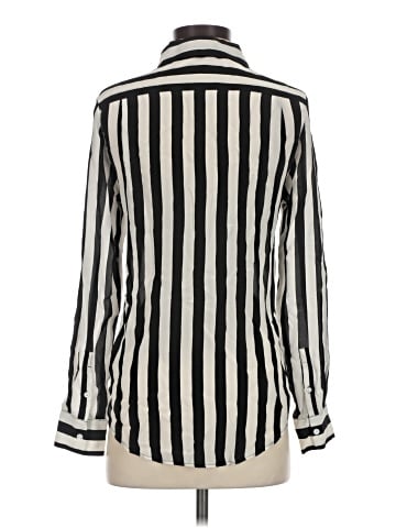 Joe Fresh Long Sleeve Silk Top (view 2)