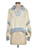 Altar'd State 100% Polyester Color Block Blue Ivory Pullover Sweater Size XS - photo 1