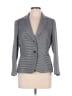 Talbots 100% Cotton Chevron-herringbone Gray Blazer Size 10 - photo 1