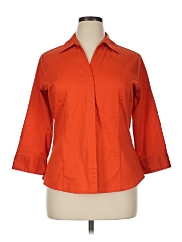 Riders by Lee 3/4 Sleeve Button-Down Shirt (view 1)