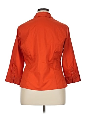 Riders by Lee 3/4 Sleeve Button-Down Shirt (view 2)