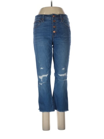 Madewell Cali Demi-Boot Jeans in Bronson Wash: Button-Front Edition (view 1)