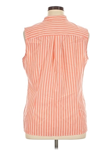 Notations Sleeveless Button-Down Shirt (view 2)