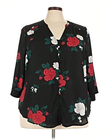 Torrid 3/4 Sleeve Blouse (view 1)