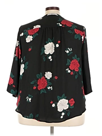 Torrid 3/4 Sleeve Blouse (view 2)