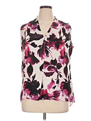 Rose + Olive Sleeveless Blouse (view 1)