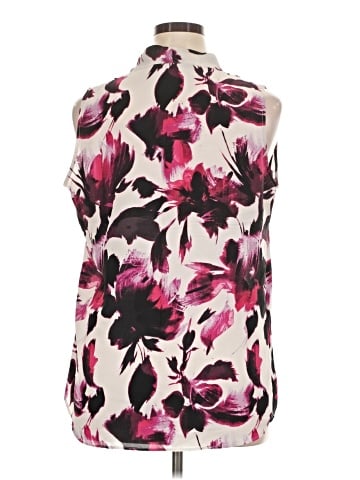 Rose + Olive Sleeveless Blouse (view 2)