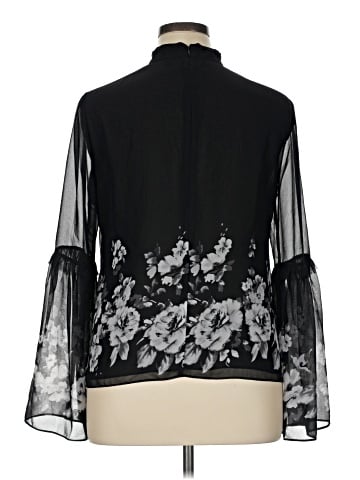 White House Black Market 3/4 Sleeve Blouse (view 2)