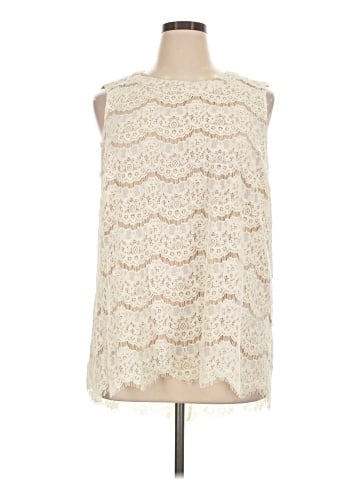 Rose + Olive Sleeveless Blouse (view 1)