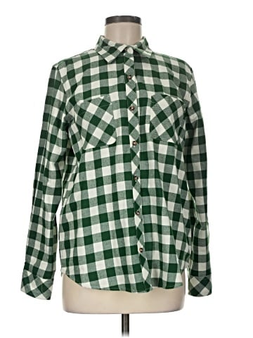 Natural Reflections Long Sleeve Button-Down Shirt (view 1)