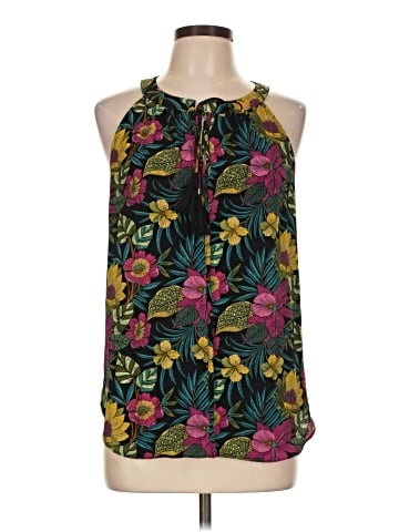 Rose + Olive Sleeveless Blouse (view 1)