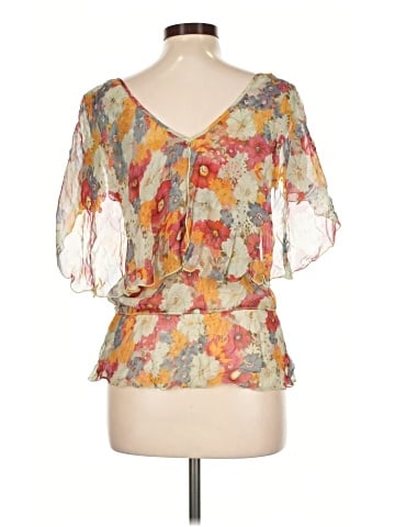 Anna Sui for Anthropologie 3/4 Sleeve Silk Top (view 2)