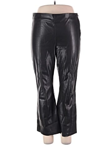 Zara Faux Leather Pants (view 1)