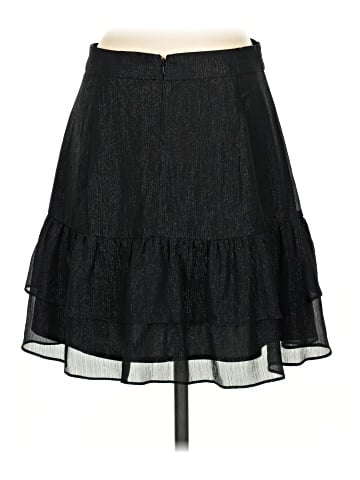 Madewell Shimmer Ruffle-Hem Mini Skirt (view 2)