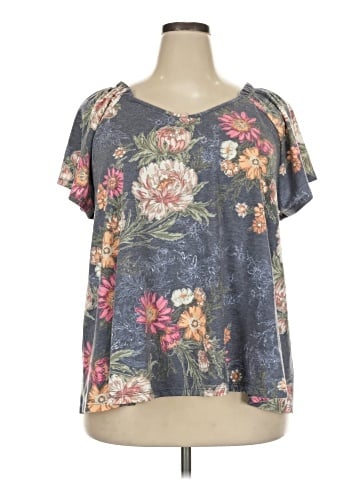 Bobeau Short Sleeve Blouse (view 1)