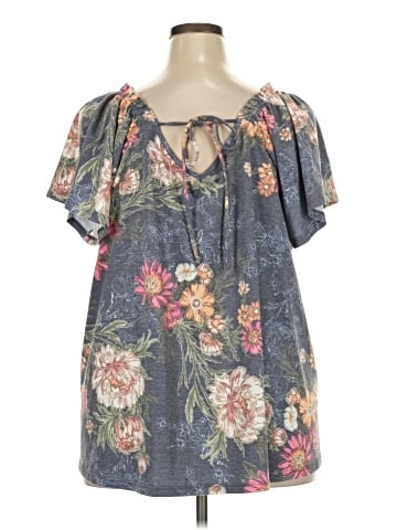 Bobeau Short Sleeve Blouse (view 2)