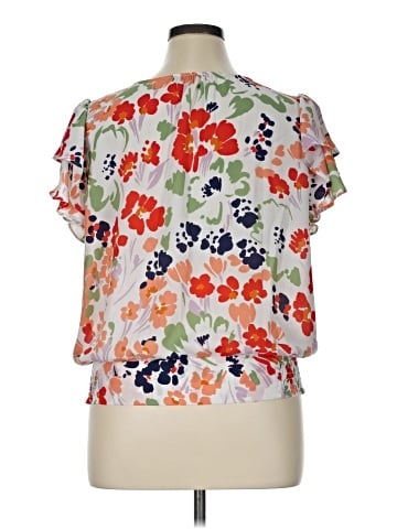 Ann Taylor Factory Short Sleeve Blouse (view 2)