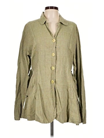 Flax Long Sleeve Button-Down Shirt (view 1)