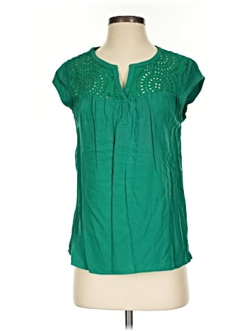 Pale Sky Short Sleeve Blouse (view 1)