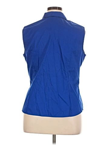 Jones New York Signature Sleeveless Button-Down Shirt (view 2)