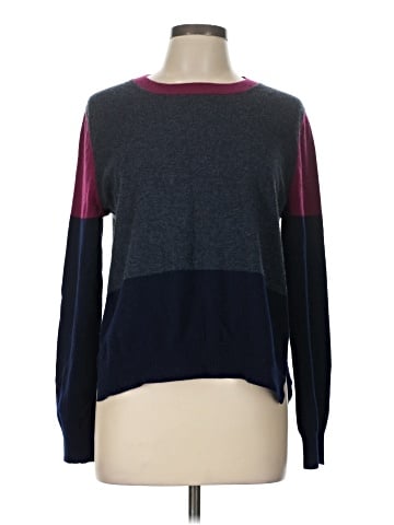 Aqua Cashmere Pullover Sweater (view 1)