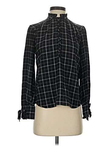 Rebecca Taylor Long Sleeve Silk Top (view 1)