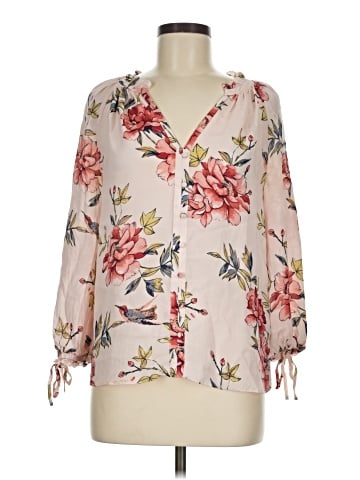 Joie 3/4 Sleeve Silk Top (view 1)