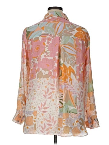 Rose + Olive Long Sleeve Blouse (view 2)