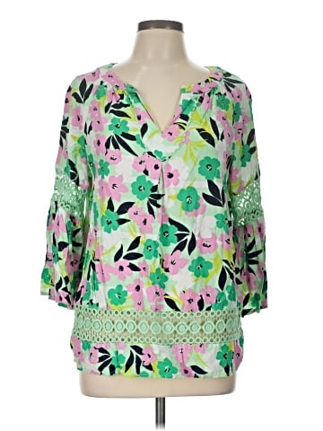Crown & Ivy 3/4 Sleeve Blouse (view 1)