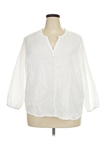 L.L.Bean 3/4 Sleeve Blouse (view 1)