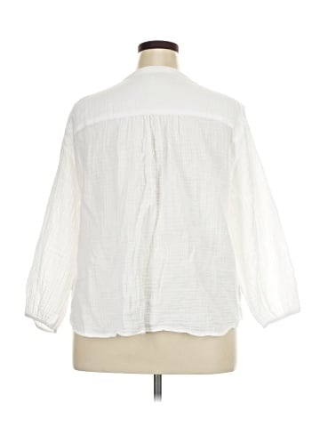 L.L.Bean 3/4 Sleeve Blouse (view 2)
