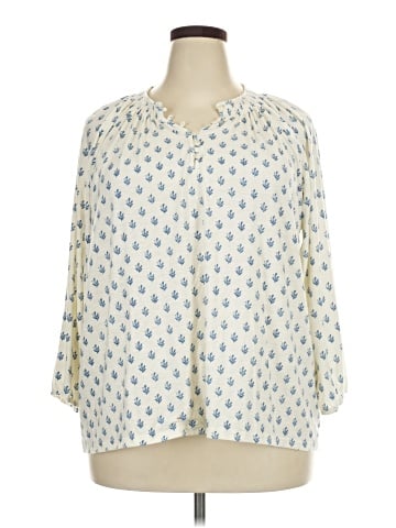 L.L.Bean 3/4 Sleeve Blouse (view 1)
