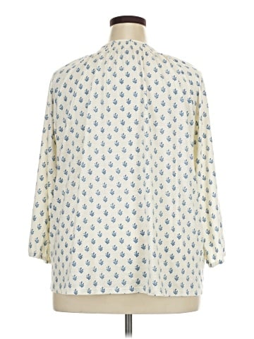 L.L.Bean 3/4 Sleeve Blouse (view 2)
