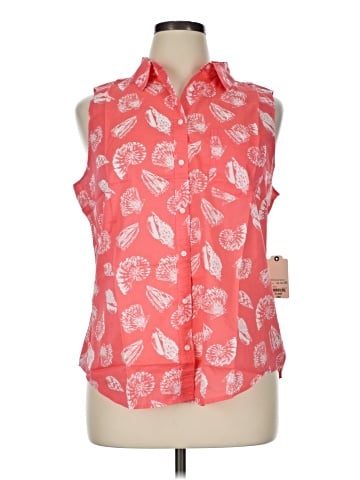 St. John's Bay Sleeveless Button-Down Shirt (view 1)