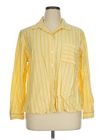 Ann Taylor LOFT Long Sleeve Button-Down Shirt (view 1)
