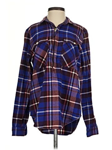 J.Crew Factory Store Long Sleeve Button-Down Shirt (view 1)