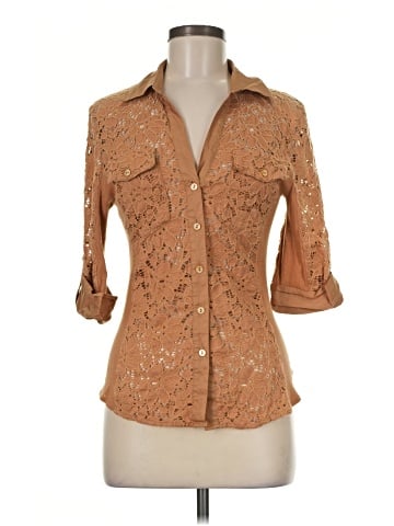 Tracy M. 3/4 Sleeve Button-Down Shirt (view 1)