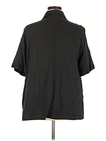 Flax 3/4 Sleeve Button-Down Shirt (view 2)