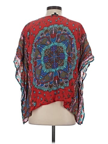 Tolani 3/4 Sleeve Silk Top (view 2)