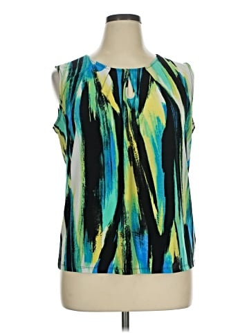 Black Label by Evan Picone Sleeveless Blouse (view 1)