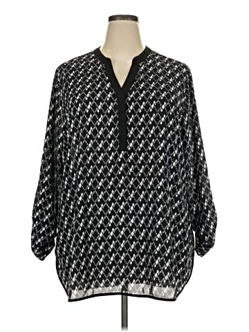 Roz & Ali 3/4 Sleeve Blouse (view 1)