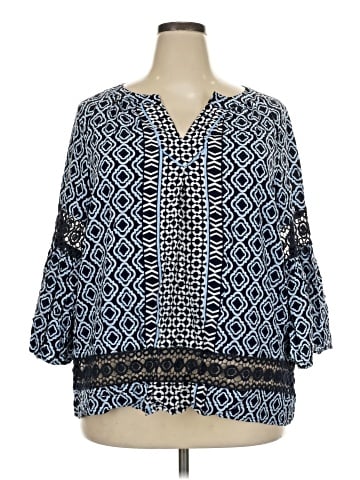 Crown & Ivy 3/4 Sleeve Blouse (view 1)